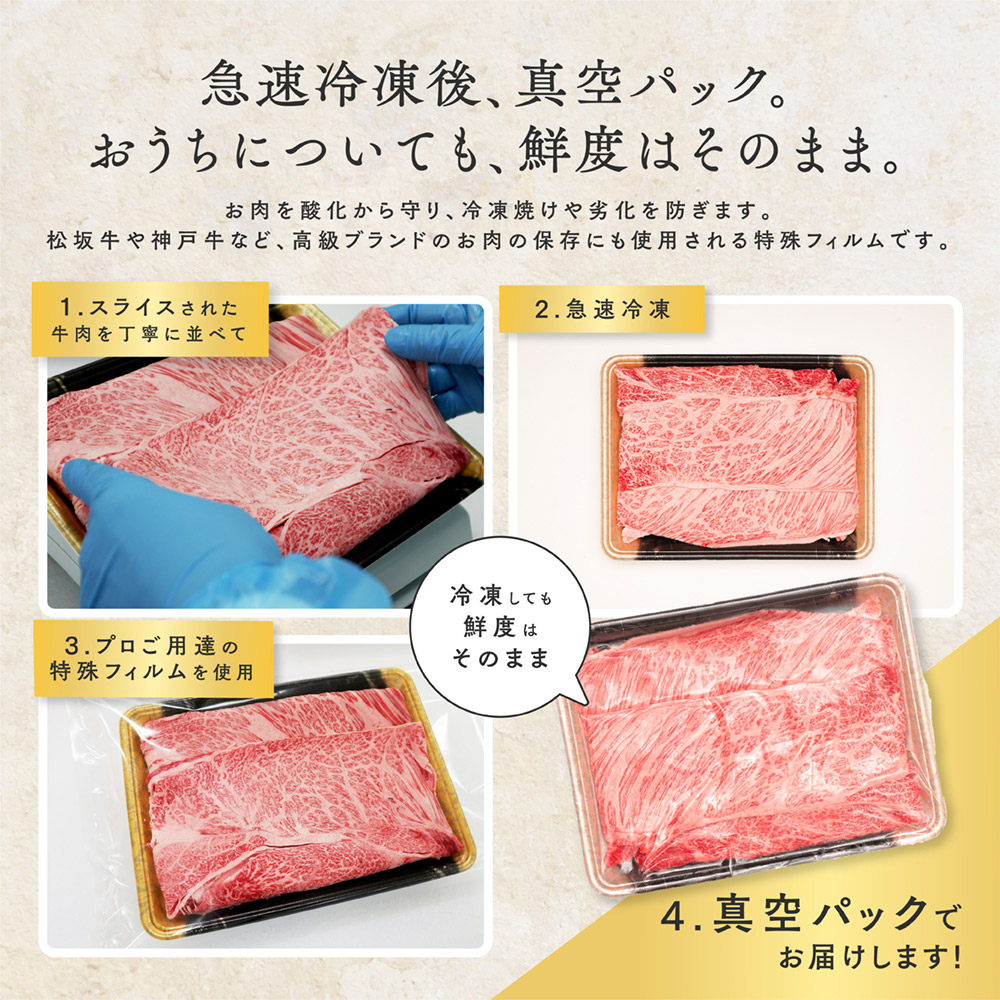 クラシタロースの真空包装の案内